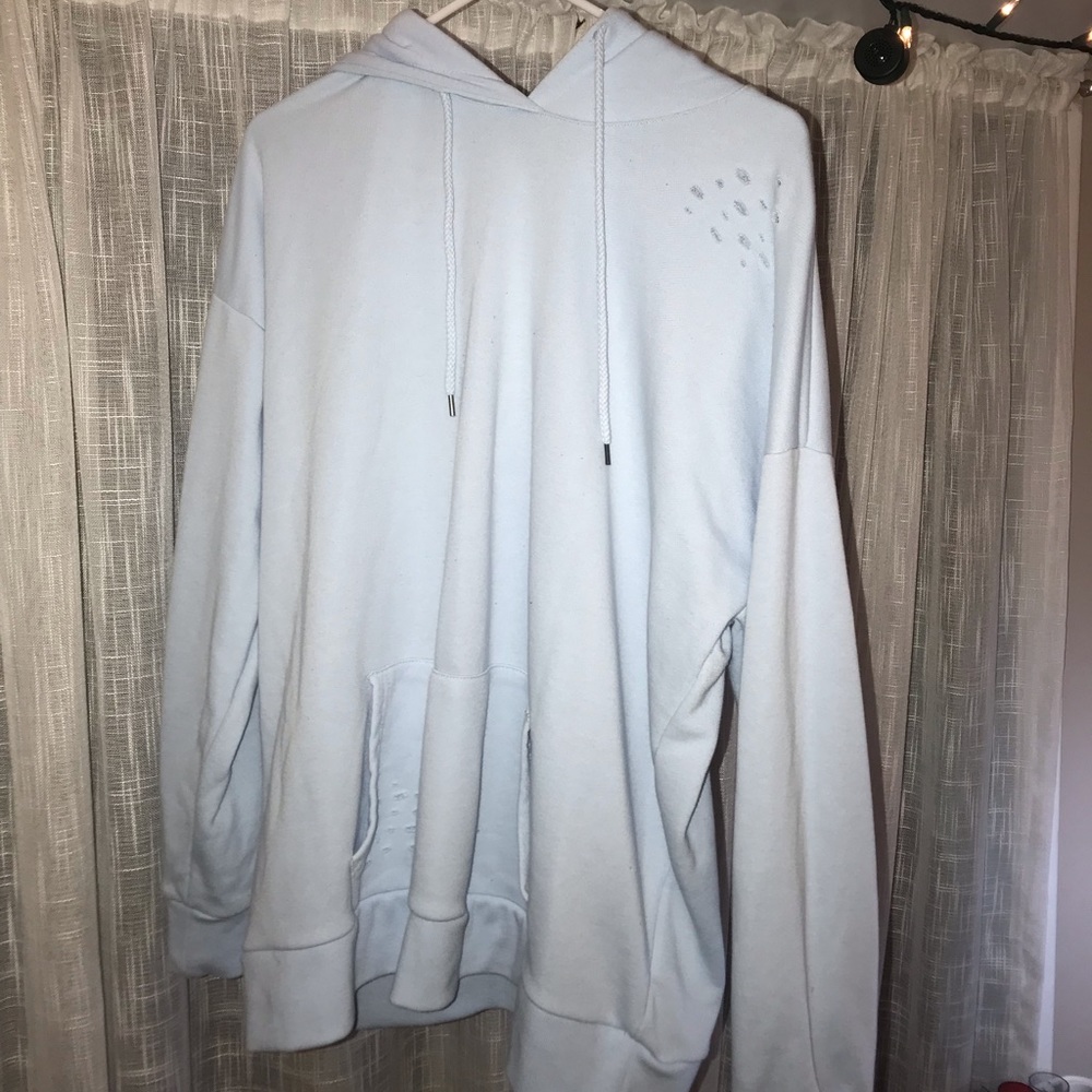 distressed forever 21 hoodie
